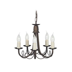 Люстра Elstead Minster MN5 BLK/GOLD