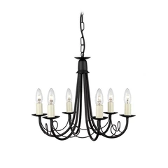 Люстра Elstead Minster MN6 BLACK