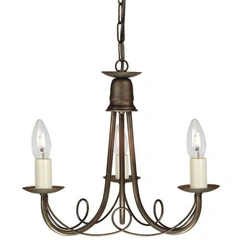 Люстра Elstead Minster MN3 BLK/GOLD