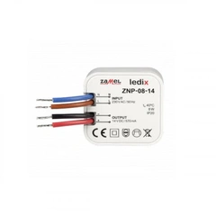 Блок живлення Ledix ZNP-08-14 прихованого монтажу (підрозетник) 14V DC/8W