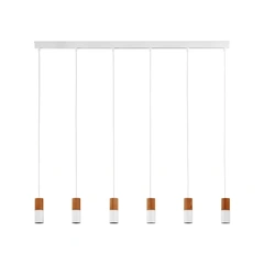 Люстра TK Lighting ELIT WHITE/WOOD 6308