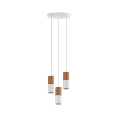 Люстра TK Lighting ELIT WHITE/WOOD 6306