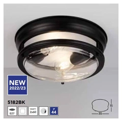 Стельовий світильник Searchlight GLASGOW 5182BK