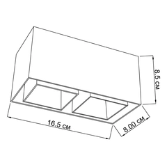 Светильник точечный накладной MaxBoxter 285216.01.01