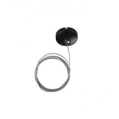 Потолочная чаша с кабелем для треков AZzardo TRACK CEILING PLATE + WIRE AZ4780 Black