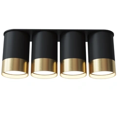 Точковий спот PikArt BP Black/White Gold на 4 лампи NEW 28008