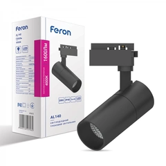 Трековый светодиодный светильник Feron AL140 20W черный | 41612