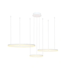 Подвесной светильник AZzardo HALO PENDANT 80+60+40 CCT BLUETOOTH WH + REMOTE CONTROL AZ4971
