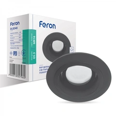 Встраиваемый поворотный светильник Feron DL8340 черный | 01830