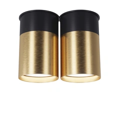 Точечный спот PikArt BP Black/White Gold двойной 25595