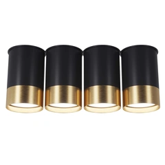 Точечный спот PikArt BP Black/White Gold на 4 лампы 25624