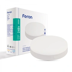 Накладний світлодіодний світильник Feron AL708 24W 6500K