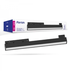 Магнитный трековый светильник Feron MGN302 12W черный | 41938