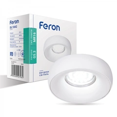Встраиваемый светильник Feron DL1842 белый матовый 40040