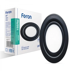 Светодиодный светильник Feron LN7 3W черный | 01824