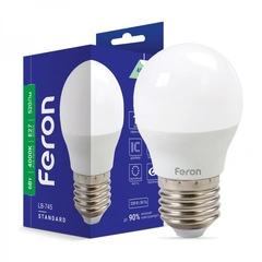 Светодиодная лампа Feron LB-745 6Вт E27 4000K 25675