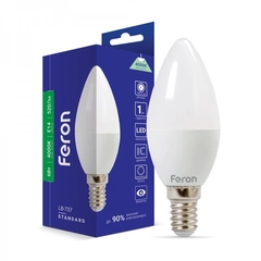 Светодиодная лампа Feron LB-737 6Вт E14 4000K | 25678