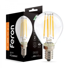 Светодиодная лампа Feron LB-161 6Вт E14 4000K | 40081