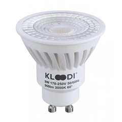 Лампа LED GU10 9W 3000К 900Lm KLOODI KDGU10-9WSMD 3K 60D