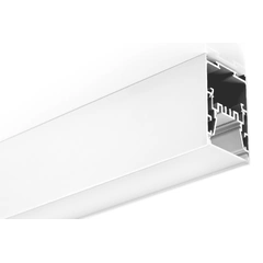 LED профиль подвесной с отсеком для блока с рассеивателем PC морозный, 2,5м KLOODI KLP5075-R1 2.5