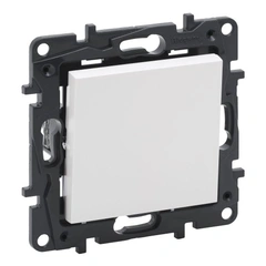 Перемикач 1-кл 10А клеми Legrand NILOE STEP 863106 колір білий