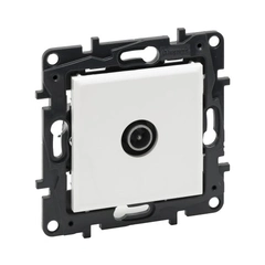 Розетка TV "звезда" Legrand NILOE STEP 863174 цвет белый