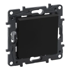 Переключатель 1-кл 10А клеммы Legrand NILOE STEP 863506 цвет черный