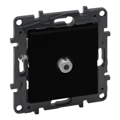 Розетка TV тип F &quot;зірка&quot; Legrand NILOE STEP 863575 колір чорний