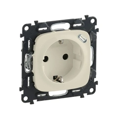 Розетка комбинированная 2К+С 16А 250V~ + USB Type C 1.5А 5V Legrand Valena Allure 753006 цвет слоновая кость