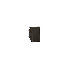 Вимикач кнопковий EASYLED 1 модуль 6А 250В MOSAIC NEW 079130L колір чорний матовий