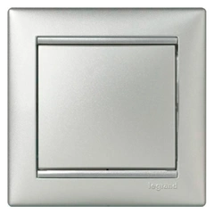 Выключатель 1-клавишный Legrand Valena 770111, цвет алюминий.