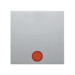 Клавиша выключателя с подсветкой 1-я Berker для коллекций S.1/B.3/B.7 GLAS, цвет «полярный белый матовый», 16211909