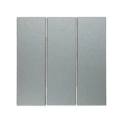 Клавіша вимикача 3-а Berker для колекцій S.1/B.3/B.7 GLAS, колір «алюміній матовий», 16651404