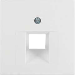 Накладка для розетки UAE/E-DAT, полярная белая, матовая S.1/B.3/B.7 GLAS 14071909