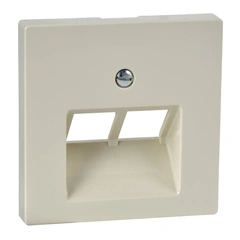 Панель розетки TF/PC 2-й Merten SM MTN296144 бежевий глянець