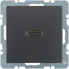 HDMI-розетка, підключення ззаду під кутом 90 град., антрацит, Q.1/Q.3/Q7 3315436086