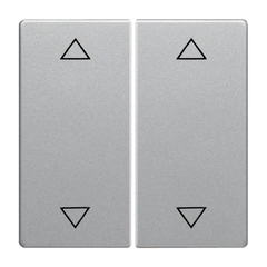 Клавиши для 2-клавишных выключателей с двумя знаками "Стрелка", алюминий, "Q.1"/"Q.3"/"Q7" 16446084