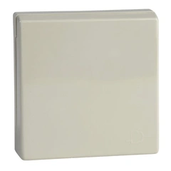 Накладка розетки із з/к, шторками та кришкою Merten SM MTN2340-0344 бежевий глянець