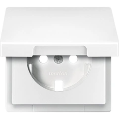 Накладка розетки с крышкой Merten SD MTN2341-4019 полярно-белый