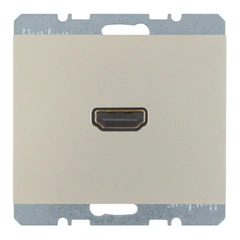 HDMI-розетка, подключение сзади под углом 90 град., нержавеющая сталь, «K.5» 3315437004