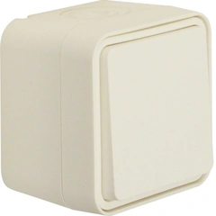 Перемикач IP55, полярно-білий, 10АX/250В W.1