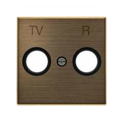 Панель телевізійної розетки TV/R, Sky Niessen, колір золото
