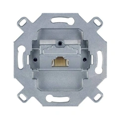 Механізм комп'ютерної розетки 1xRJ45 кат. 6, UTP Merten MTN4530-0000