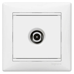 Розетка TV (телевизионная) оконечная 10 дБ Legrand Valena 774430, цвет белый