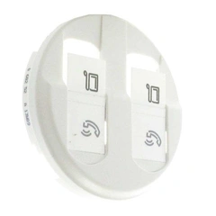 Накладка компьютерной розетки 2хRJ45 Legrand Celiane 68252 белая