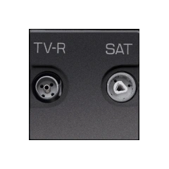 Розетка TV-R-SAT кінець Zenit антрац