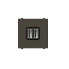Розетка USB 2-мод. Abb Zenit, цвет графит