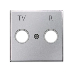 Панель телевізійної розетки TV/R, Sky Niessen, колір срібний