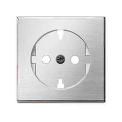 Накладка для &quot;плоской&quot; розетки SCHUKO, Sky Niessen, цвет нержавеющая сталь