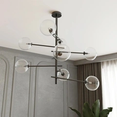 Люстра MJ-Light PURE 8 BK 16020